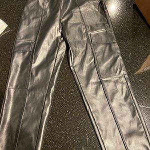 SHEIN black leather pants